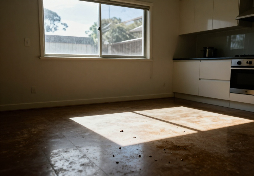 Ant infestation in a Clareville kitchen before treatment